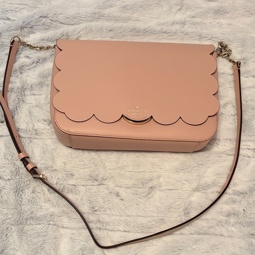 Kate Spade Blush Scalloped Crossbody Bag